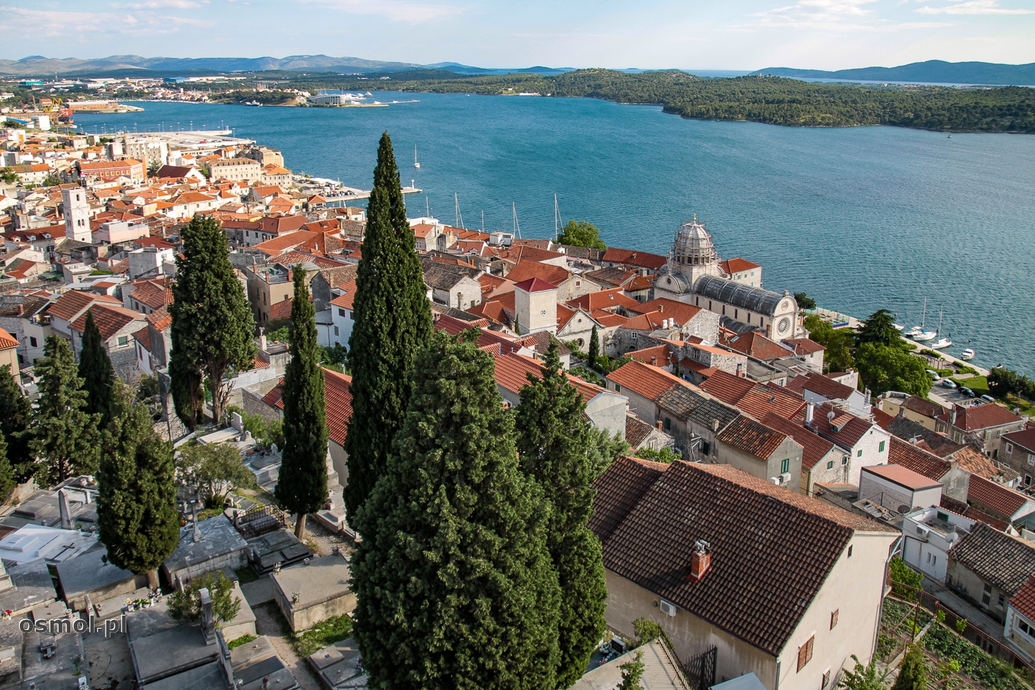 Szybenik - widok na starą część miasta