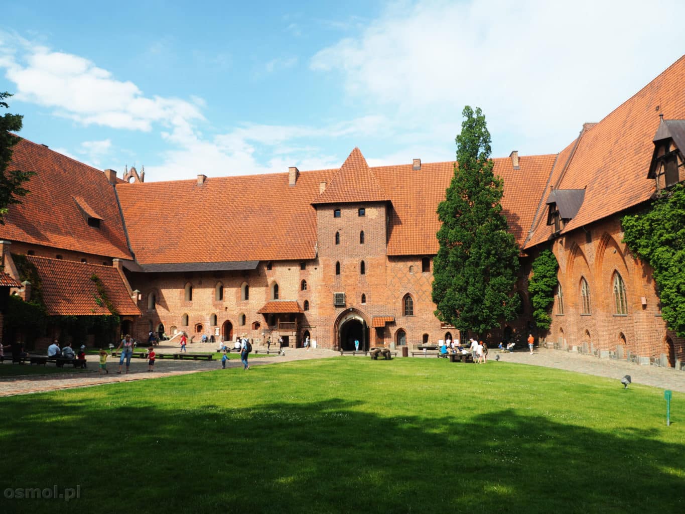 Dziedziniec Zamku Średniego w Malborku