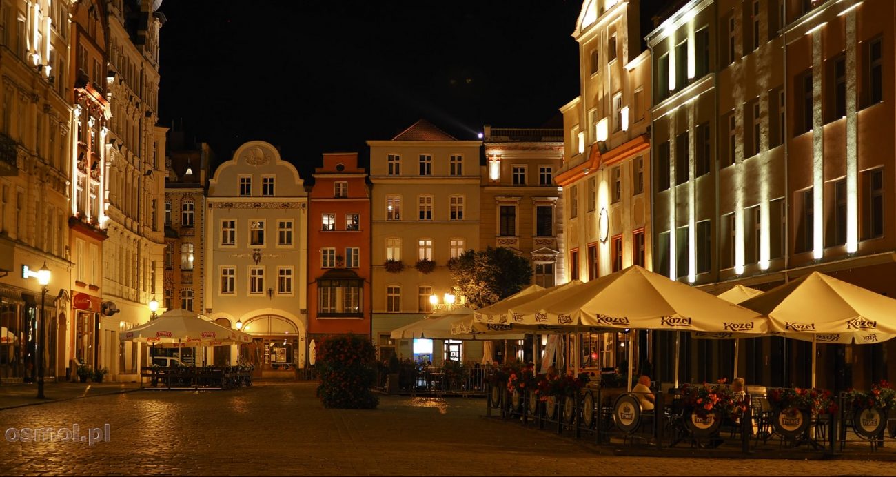 Rynek w Świdnicy nocą