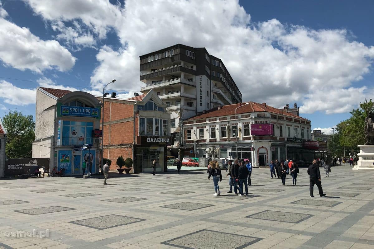 Prilep - budynki obok głównego placu miasta