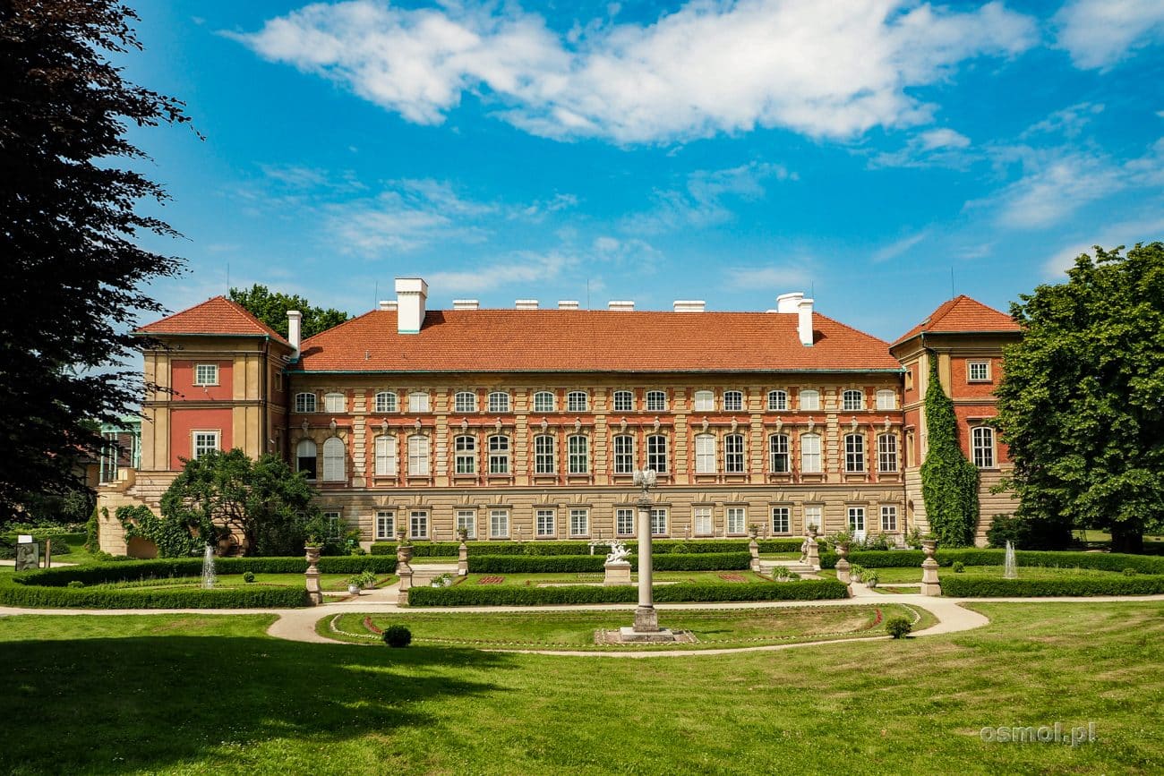 Zamek w Łańcucie. Widok od strony parku