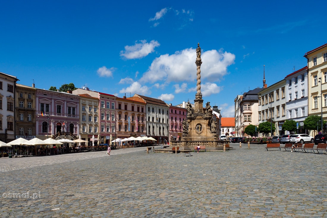 Dolny Rynek w Ołomuńcu a na nim Kolumna Maryjna