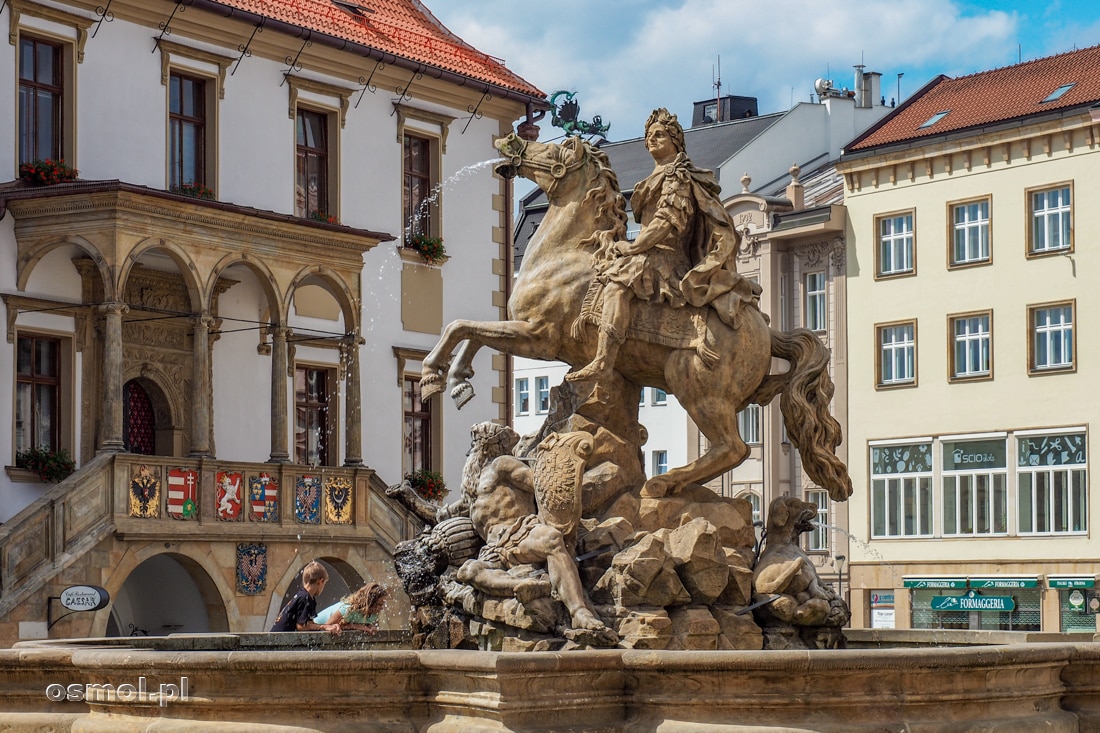 Fontanna Cezara. Największa fontanna w Ołomuńcu