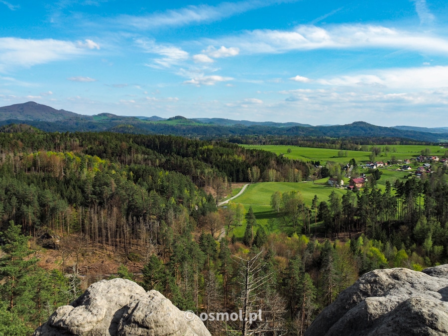 Widok na Czeską Szwajcarię